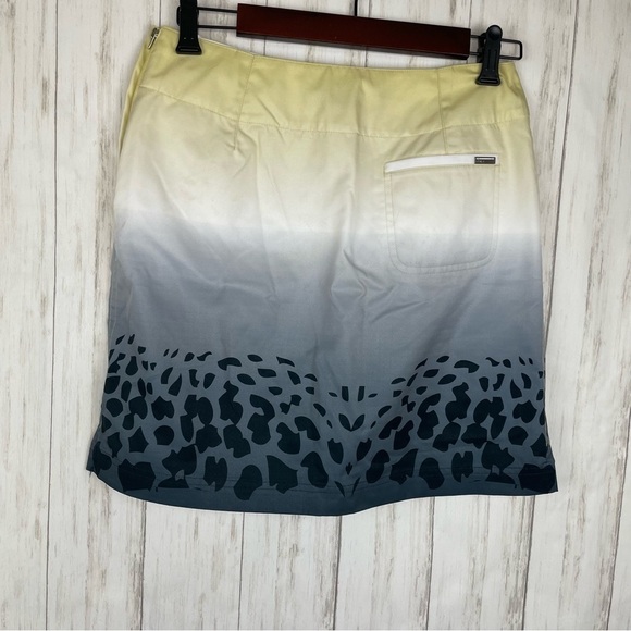 Lija leopard Ombre golf skirt US2 - Picture 2 of 3